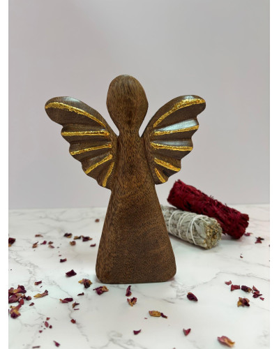 Ángel de madera de mango