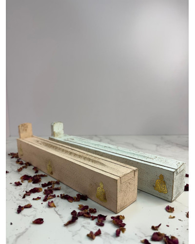 Quemador incienso madera horizontal