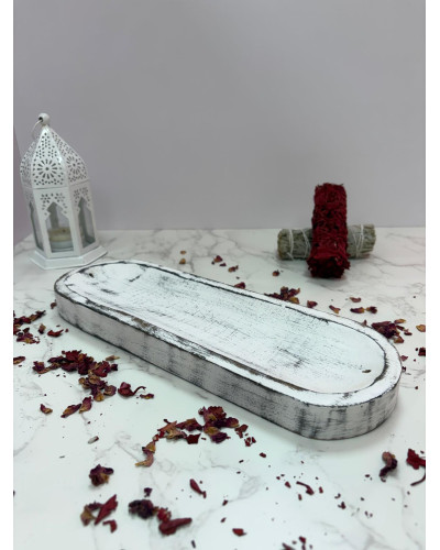 Quemador incienso madera blanco