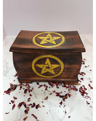 Caja Madera Pentáculo