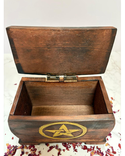 Caja Madera Pentáculo