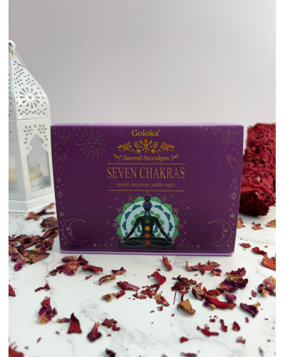 Copas de resina Siete Chakras