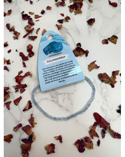 Pulsera Aguamarina
