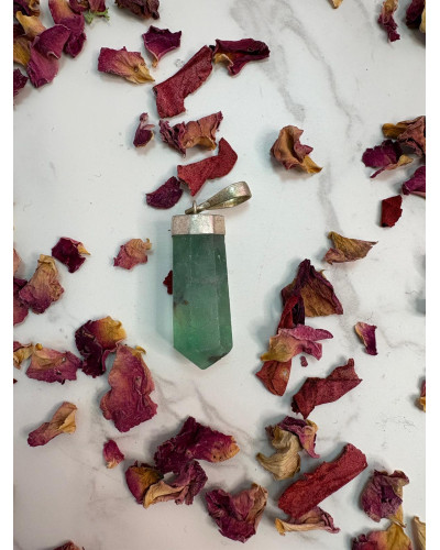 Colgante Punta Fluorita Plata