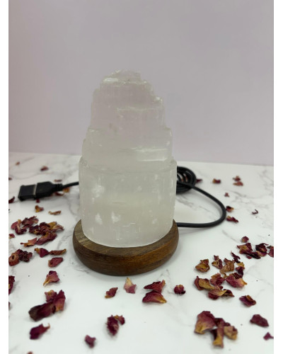 Lámpara de selenita