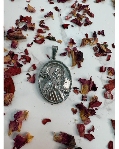 Medalla San Benito Acero